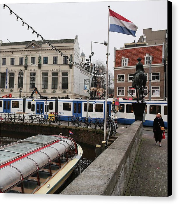 Amsterdam Flag - Canvas Print