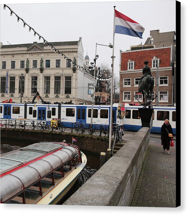Amsterdam Flag - Canvas Print