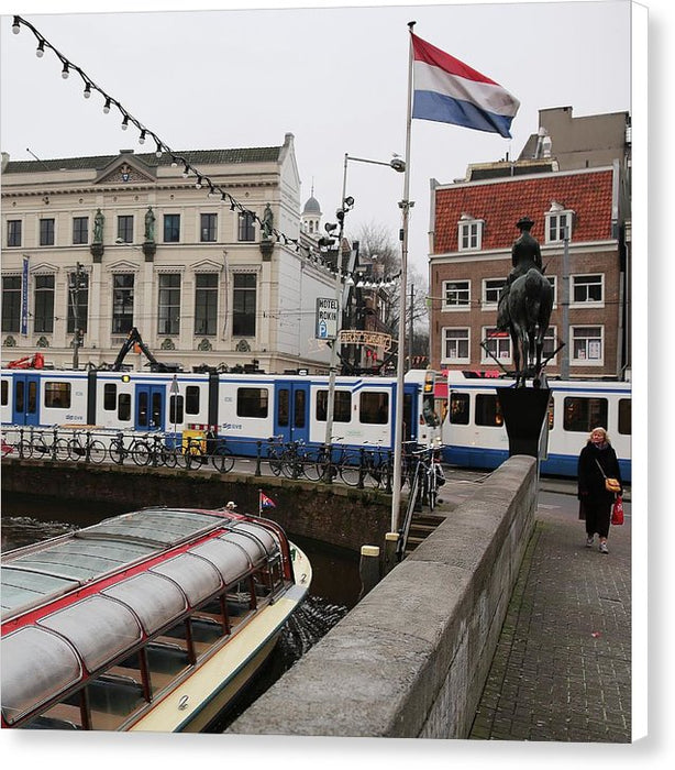 Amsterdam Flag - Canvas Print