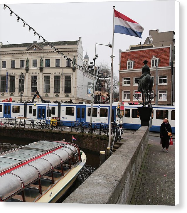 Amsterdam Flag - Canvas Print