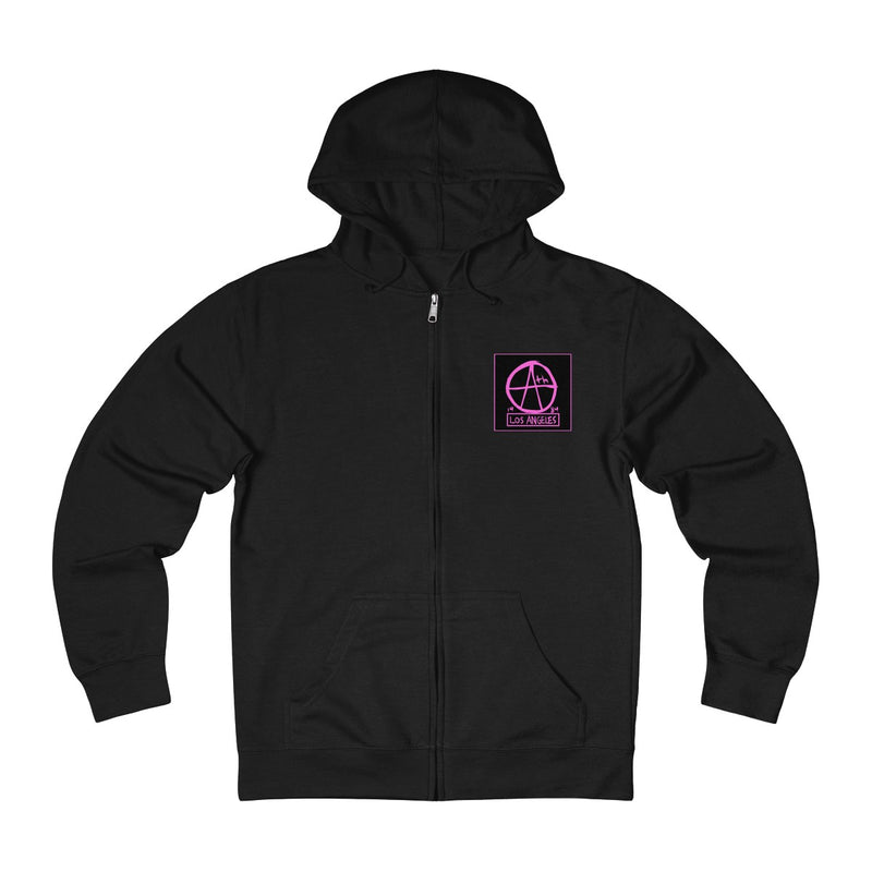 Anarchy Logo (Pink) - French Terry Hoodie