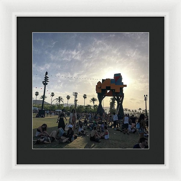 Coachella Sunset - Framed Print
