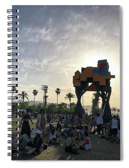Coachella Sunset - Spiral Notebook