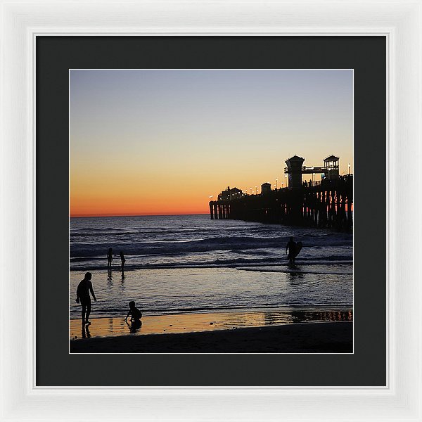 Oceanside Sunset - Framed Print
