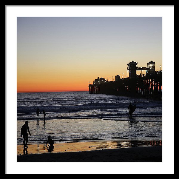 Oceanside Sunset - Framed Print